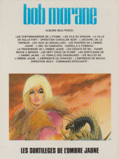 Verso de Bob Morane 03 (Lombard) -23b1981- Les sortilèges de l'Ombre Jaune