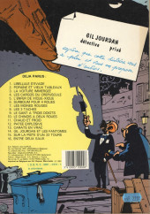 Verso de Gil Jourdan -15a1983- Sur la piste d'un 33 tours