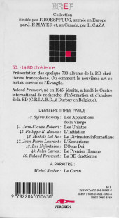 Verso de (DOC) Études et essais divers - La BD chrétienne