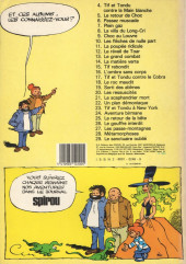 Verso de Tif et Tondu -18a1983- Le roc maudit