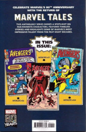 Verso de Marvel Tales Featuring (2019) - Avengers # 1