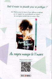 Verso de Sayonara Miniskirt -1Extrait- Tome 1