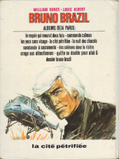 Verso de Bruno Brazil -4b1978- La cité pétrifiée