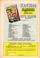 Verso de Classiques illustrés (1re Série) -52- Buffalo Bill