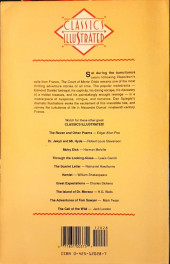 Verso de Classics Illustrated (1990) - Alexandre Dumas: The Count of Monte Cristo