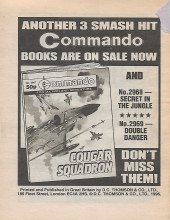 Verso de Commando (D.C Thompson - 1961) -2970- Too hot to handle