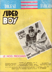 Verso de Super Boy (1re série) -61- Nylon Carter : La fille du Rackett