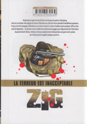Verso de Zig: La terreur est inacceptable