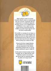 Verso de Bière Dessinée -1- Le guide BD des microbrasseries de l'Est du Québec