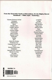 Verso de (DOC) Marvel Legacy Handbook - Marvel Legacy: The 1980s Handbook