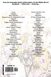 Verso de (DOC) Marvel Legacy Handbook - Marvel Legacy: The 1990s Handbook