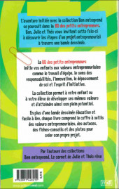 Verso de BD des petits entrepreneurs - Ben prépare un pique-nique
