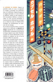 Verso de (DOC) Glenat editions -Essai2020- Cours intermédiaire de japonais au travers du manga