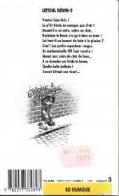 Verso de Litteul Kévin -2Poche- Litteul Kévin-2