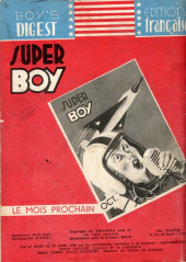 Verso de Super Boy (1re série) -26- Nylon Carter : L'abordage