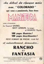 Verso de Colorado Kid (EDI-Europe) -3- Randall - Le Cavalier au cœur d'or... suite