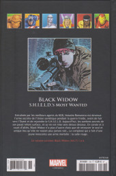 Verso de Marvel Comics : La collection (Hachette) -168132- Black Widow - S.H.I.E.L.D.'s Most Wanted