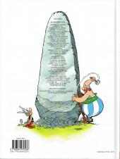 Verso de Astérix -29b2017- La rose et le glaive