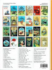Verso de Tintin (Historique) -13D19- Les 7 boules de cristal