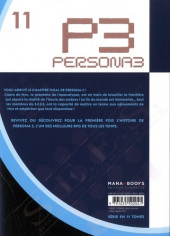 Verso de Persona 3 -11- Tome 11