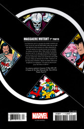Verso de X-Men - La Collection Mutante -425- Massacre mutant 1ère partie