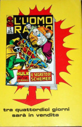 Verso de L'uomo Ragno Vol. 1 (Editoriale Corno - 1970)  -85- Kingpin ritorna in Gioco