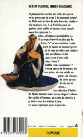 Verso de (AUT) Gotlib -7Poche- Écrits fluides, rires glaciaux