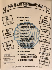 Verso de Amazing Heroes (1981) -1- Issue #1