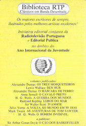 Verso de Biblioteca RTP - Clássicos em Banda Desenhada -10- O homem invisível