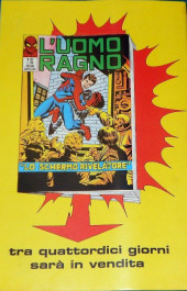 Verso de L'uomo Ragno Vol. 1 (Editoriale Corno - 1970)  -106- L'Uccisore di Ragni