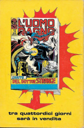 Verso de L'uomo Ragno Vol. 1 (Editoriale Corno - 1970)  -109- La Vendetta giunge dall'Oriente