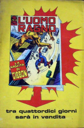 Verso de L'uomo Ragno Vl. 1 (Editoriale Corno - 1970)  -110- L'Aiuto del Dottor Strange