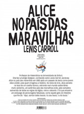 Verso de Clássicos da Literatura em BD -2- Alice no país das maravilhas