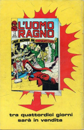 Verso de L'uomo Ragno Vol. 1 (Editoriale Corno - 1970)  -122- Chi non vuole vedere
