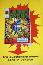 Verso de L'uomo Ragno Vol. 1 (Editoriale Corno - 1970)  -129- La Bomba a Tempo