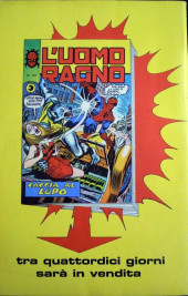 Verso de L'uomo Ragno Vol. 1 (Editoriale Corno - 1970)  -136- Il Segno dell'Uomo Lupo