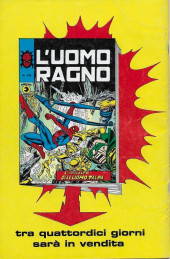 Verso de L'uomo Ragno Vol. 1 (Editoriale Corno - 1970)  -145- Il più grosso Smeraldo del Mondo