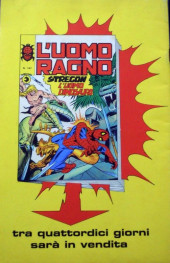 Verso de L'uomo Ragno Vol. 1 (Editoriale Corno - 1970)  -146- L'Assalto dell'Uomo Talpa
