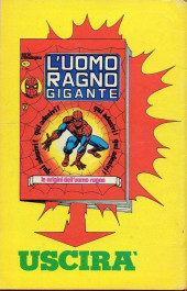 Verso de L'uomo Ragno Vol. 1 (Editoriale Corno - 1970)  -161- La Pazzia di Goblin