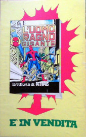 Verso de L'uomo Ragno Vol. 1 (Editoriale Corno - 1970)  -171- Il Tocco di Mida