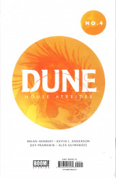 Verso de Dune: House Atreides (Boom! - 2020) -4- Issue #4