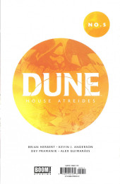 Verso de Dune: House Atreides (Boom! - 2020) -5- Issue #5