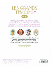 Verso de Les grands témoins en BD -3- Les grands témoins en BD 3