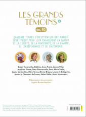 Verso de Les grands témoins en BD -4- Les grands témoins en BD 4