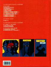 Verso de Blake e Mortimer (Aventuras de) (en portugais) -16- Os sarcófagos do 6º Continente: Tomo 1 - A ameaça universal