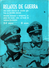Verso de Hazañas del Oeste (Toray - 1962) -16- Número 16
