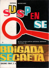 Verso de Hazañas del Oeste (Toray - 1962) -31- Número 31