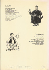 Verso de (AUT) Walthéry, François -1981/01- Coutumes culinaires au pays de Liège