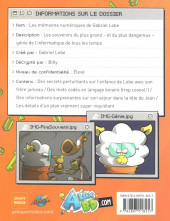 Verso de L'agent Jean ! -HS04- Les mémoires numériques de Gabriel Lobe