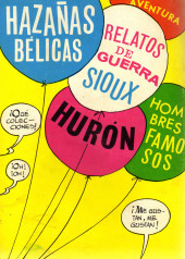 Verso de Hazañas del Oeste (Toray - 1962) -167- Número 167